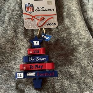 NFL Giants football ornament new